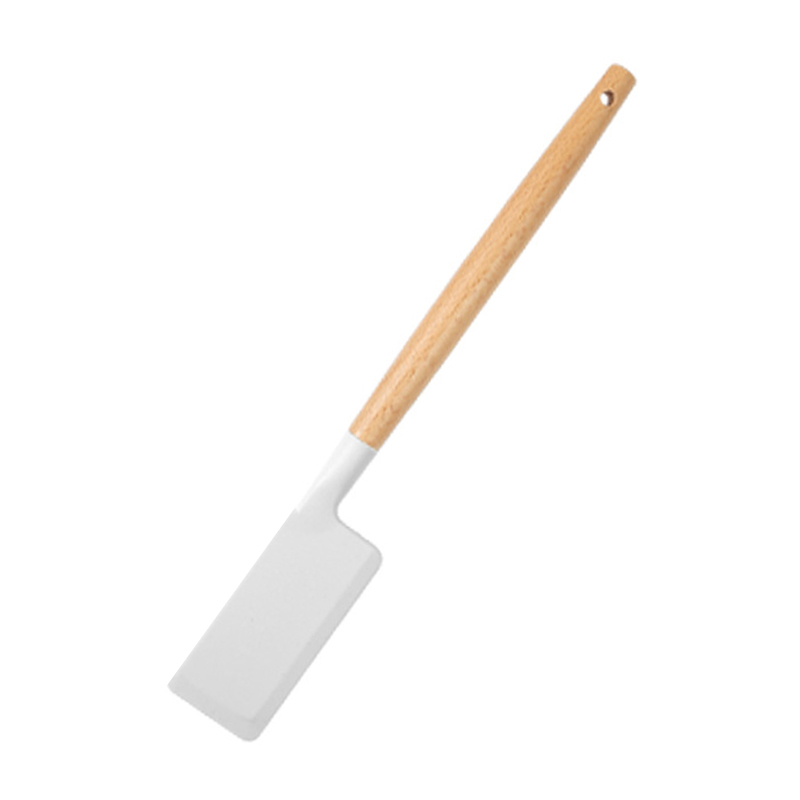 High Quality Nonstick Heat Resistant Silicone Cake Cream Spatula baking accessories silicone spatula with wooden handle